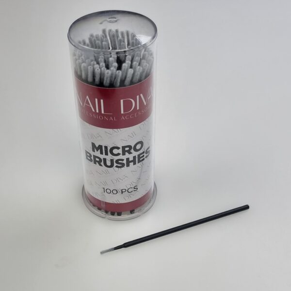 Micro Brushes Applicator Box, Black 100 stk.